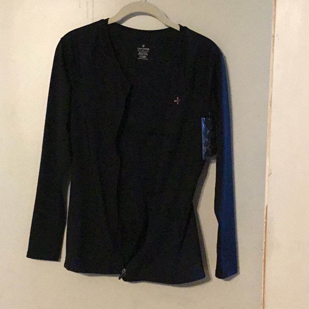 Black Women's Long Sleeve Wrap Top